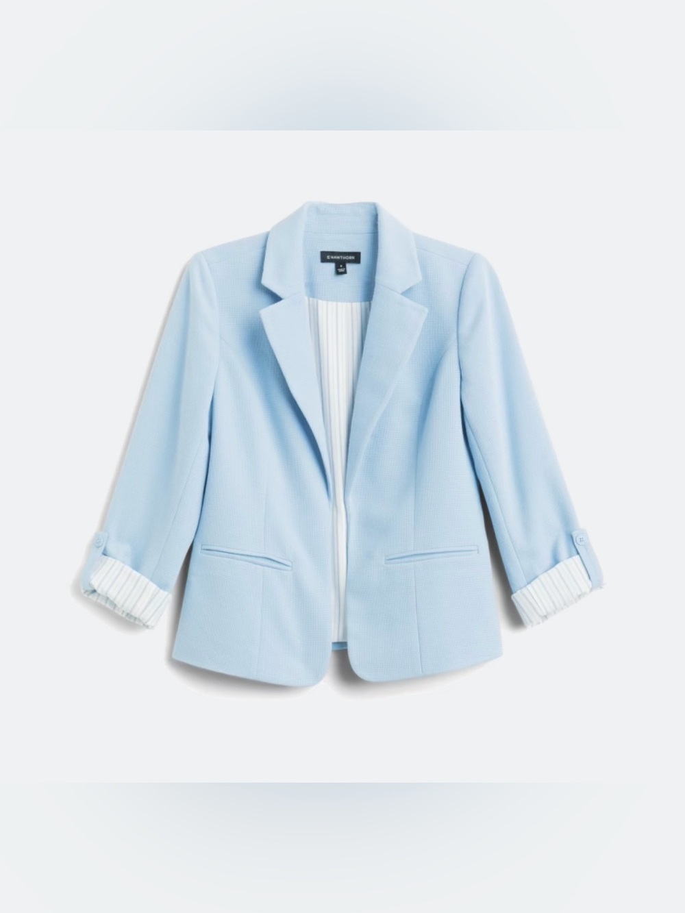 New 41 Hawthorn Light Blue Natalie Knit Blazer – XS
